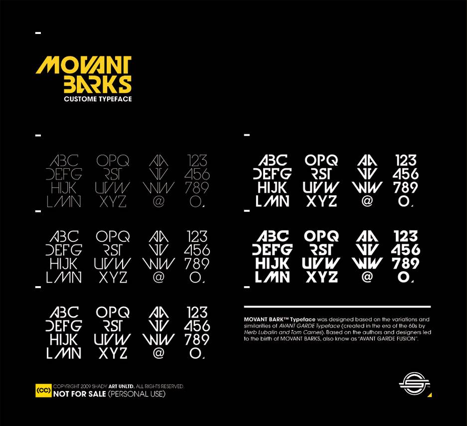 Movant Barks Font